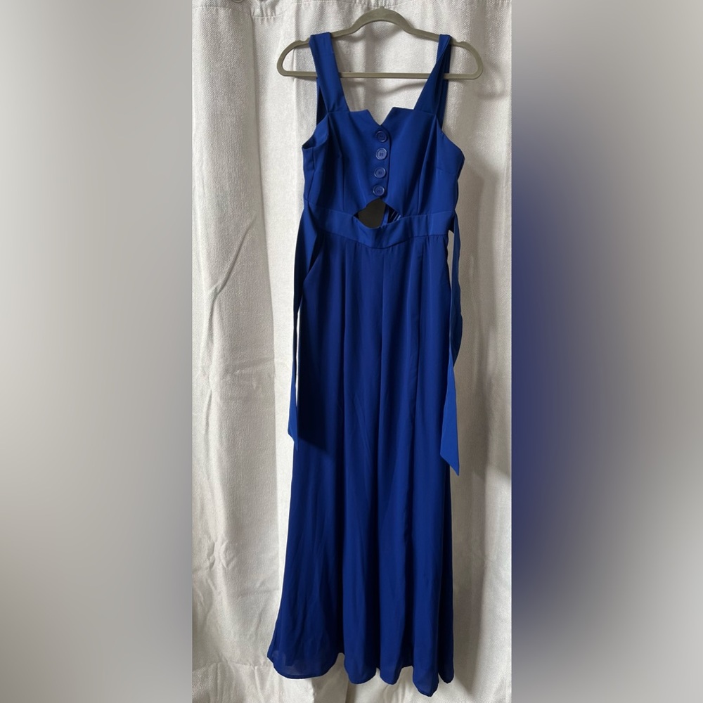 New York & Company Royal Blue Jumpsuit
